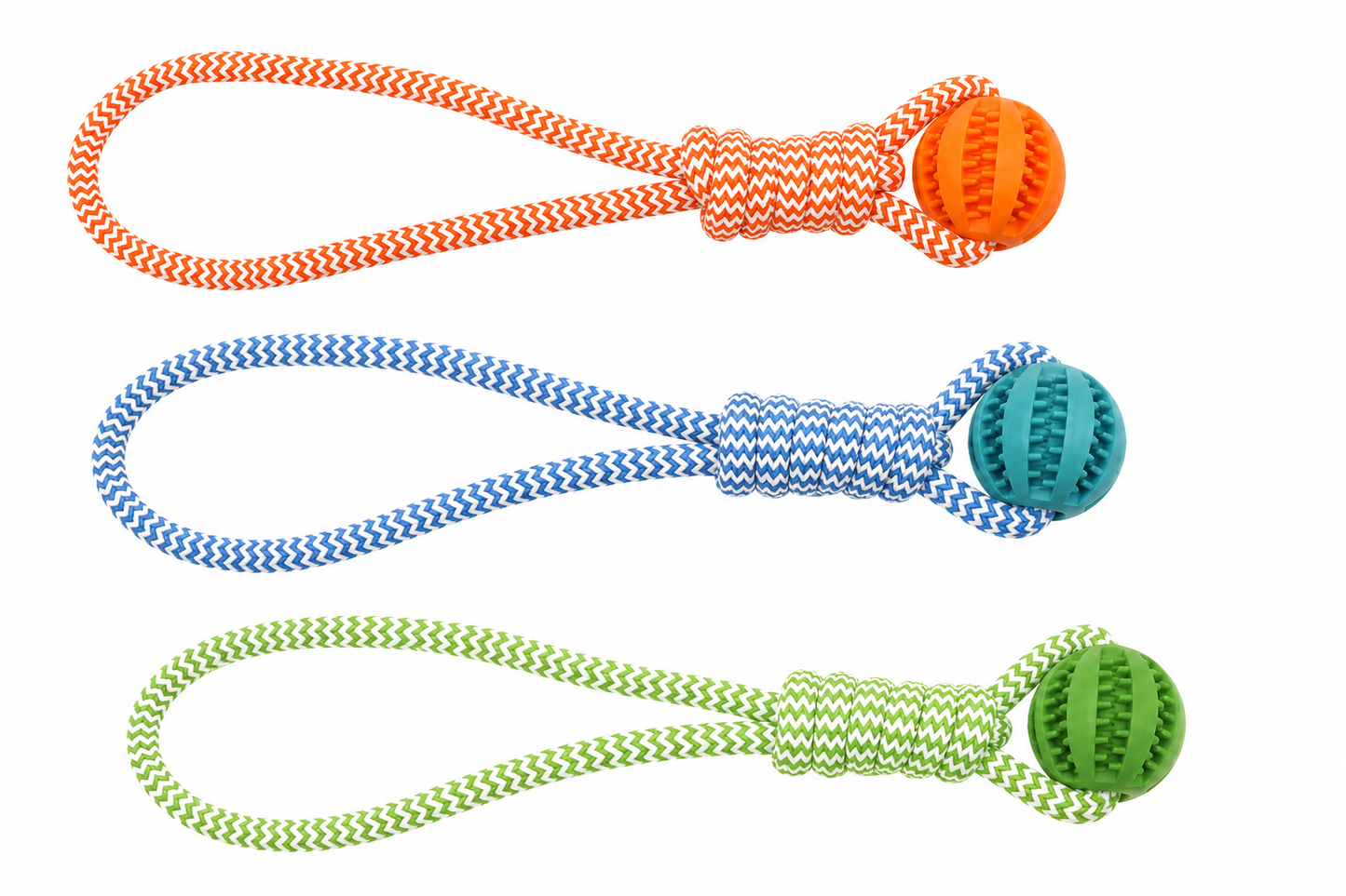 Jouet en corde avec balle | DentalLoop