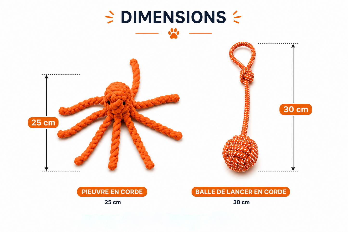 Pack Océan – Jouets en Corde pour Chien
